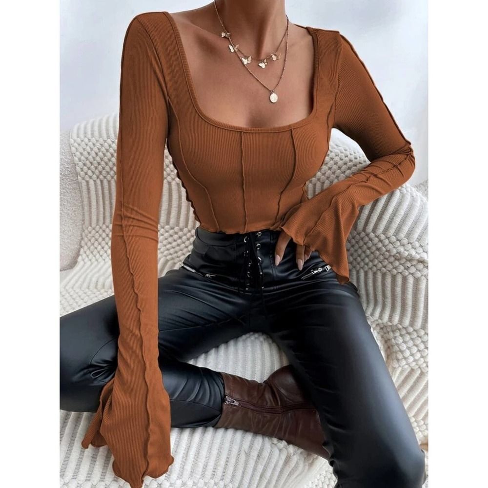 Lettuce Trim Top With Tie Back L